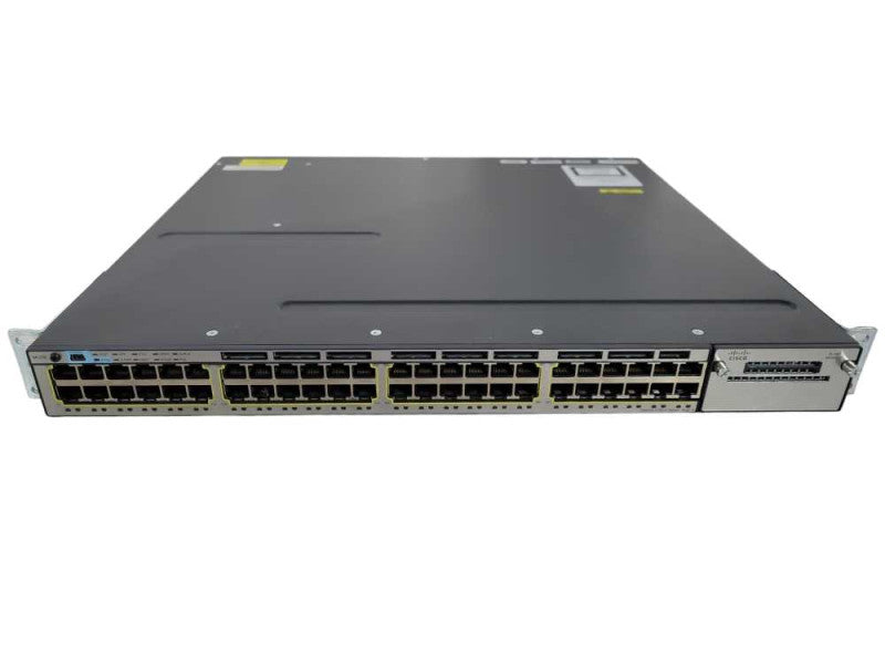 Cisco WS-C3750X Series Gigabit PoE Switch WS-C3750X-48PF-S 2x PSU !
