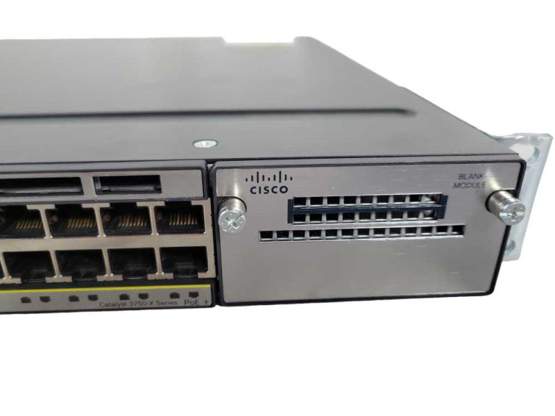 Cisco WS-C3750X Series Gigabit PoE Switch WS-C3750X-48PF-S 2x PSU !