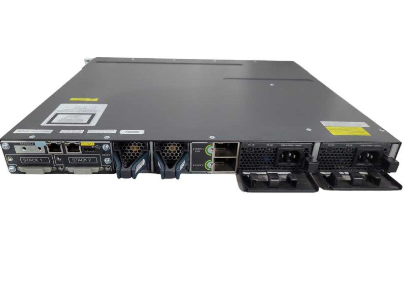 Cisco WS-C3750X Series Gigabit PoE Switch WS-C3750X-48PF-S 2x PSU !