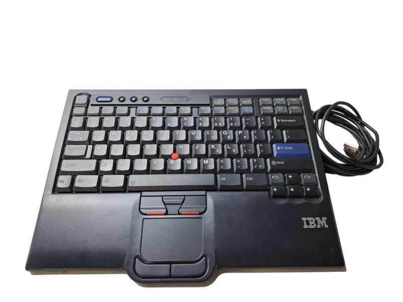IBM SK-8845 | USB Wired Keyboard With TrackPad | Tested )