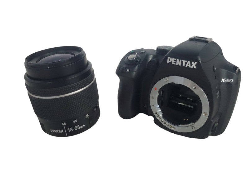Pentax K-50 16.3MP DSLR Camera with 18-55mm Lens, DC Coupler D-DC128 |