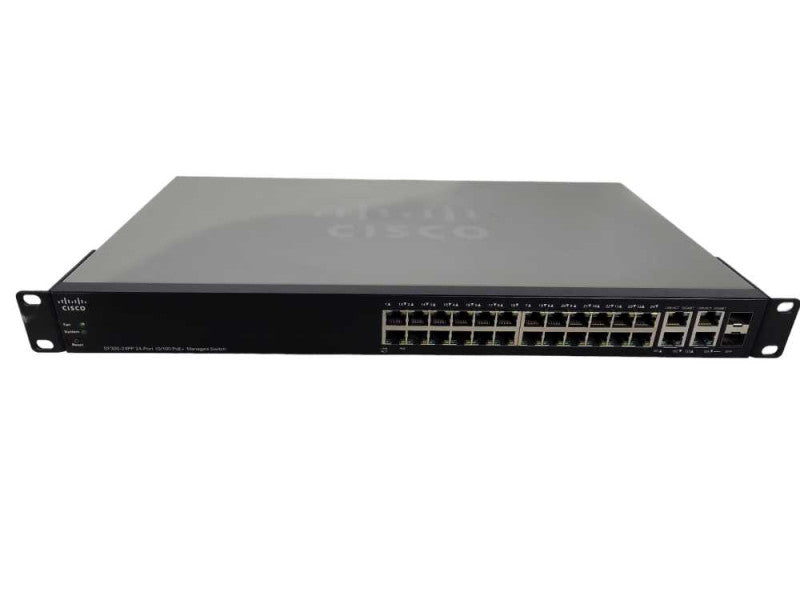 Cisco SF300-24PP-K9 24-Port 10/100 PoE+ Managed Switch !