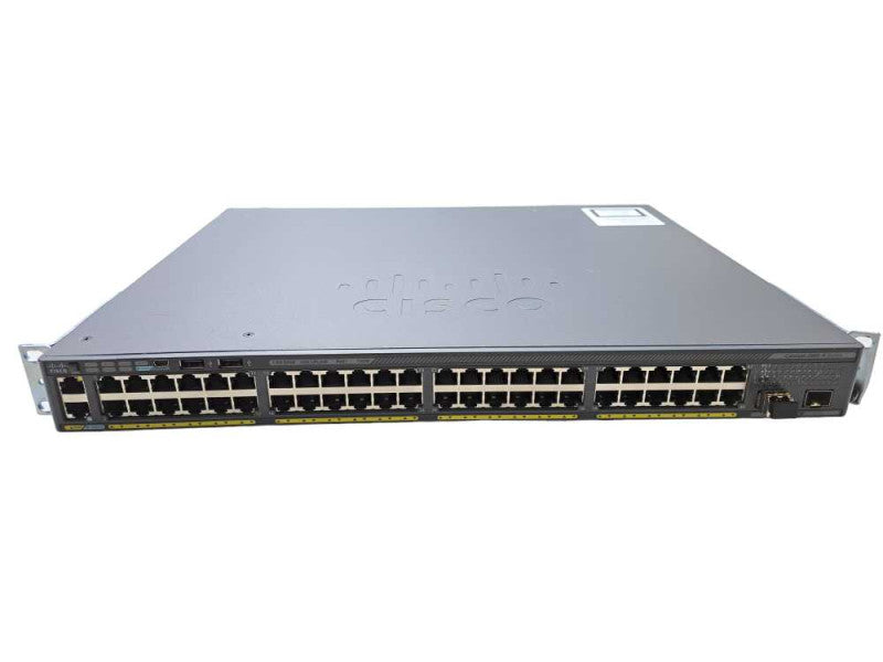 Cisco WS-C2960X-48FPD-L | 48 Port Gigabit PoE+ 740W 2x 10G SFP+ | Stack Mod  )