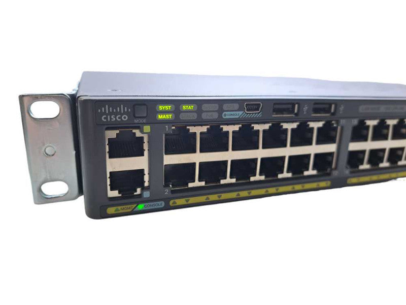 Cisco WS-C2960X-48FPD-L V07 |48-Port Gigabit PoE+ 740W 2x 10G SFP+ Switch )