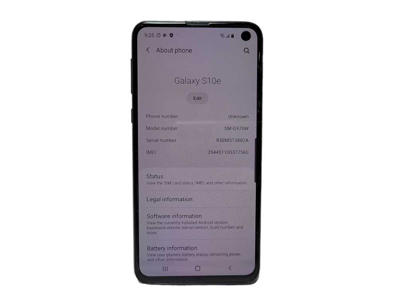 Samsung Galaxy S10e 128GB (SM-G970W) READ $