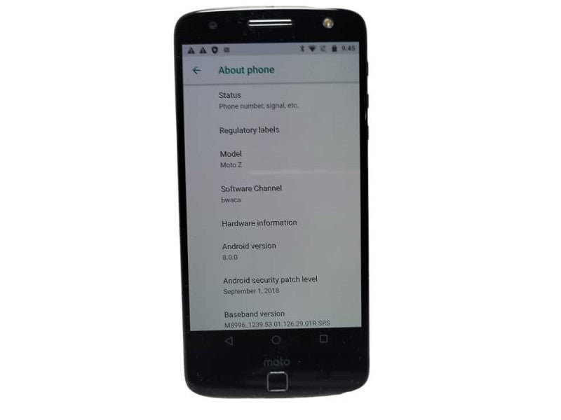 MOTOROLA MOTO Z 32GB READ $