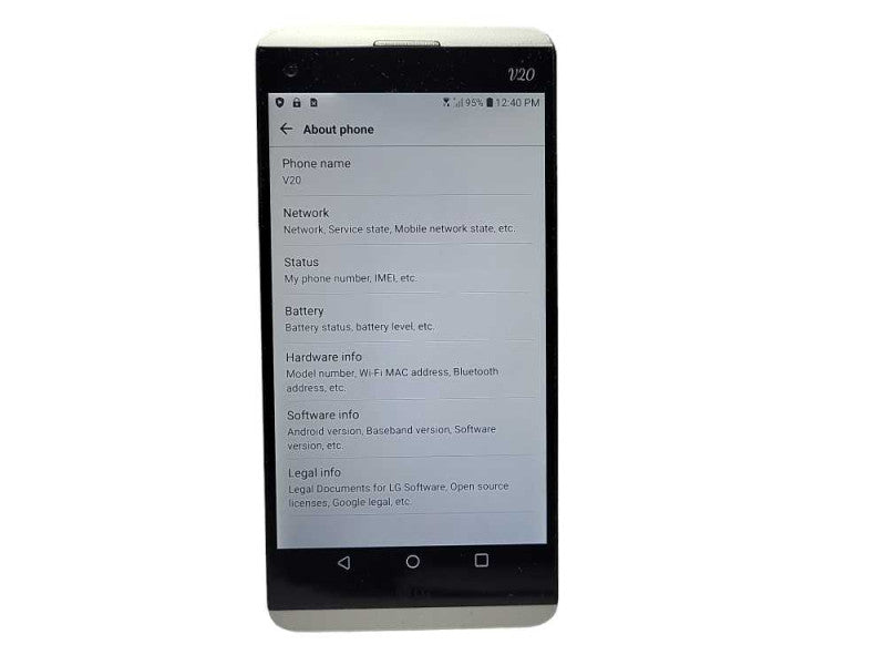 LG V20 64GB VS995 READ $