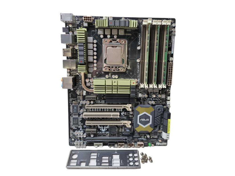 Asus Sabertooth X58 LGA1366 Motherboard + i7-960 CPU 12GB DDR3 & I/O Shield )