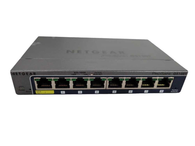 NetGear ProSafe 8-Port Gigabit Switch GS108T v2 !
