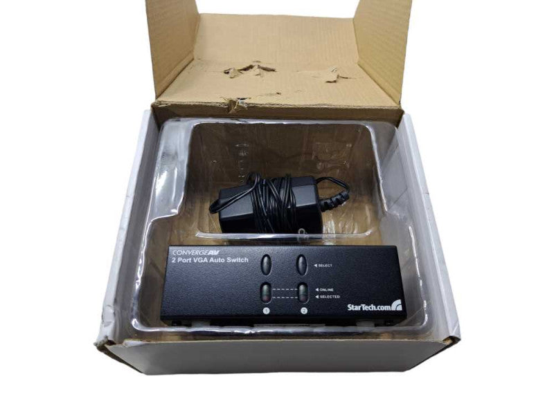 StarTech ConvergeAV 2-Port VGA Auto Switch + Power Adapter )