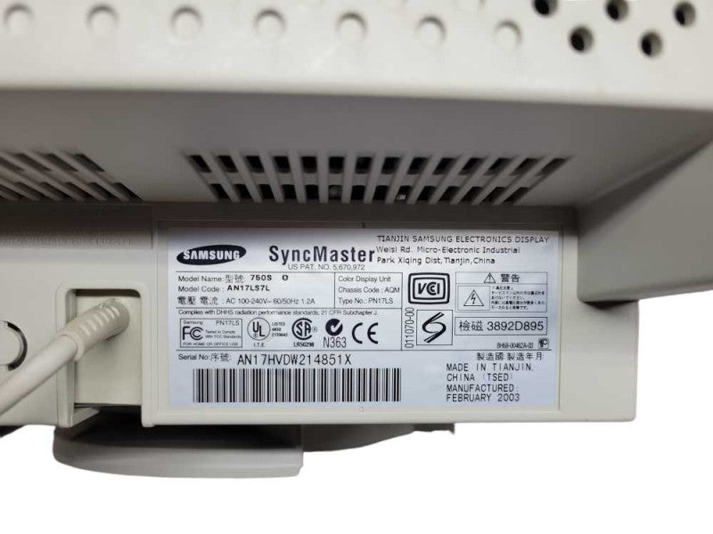 Vintage Samsung SyncMaster 750s CRT VGA 17\\\\\\"  %