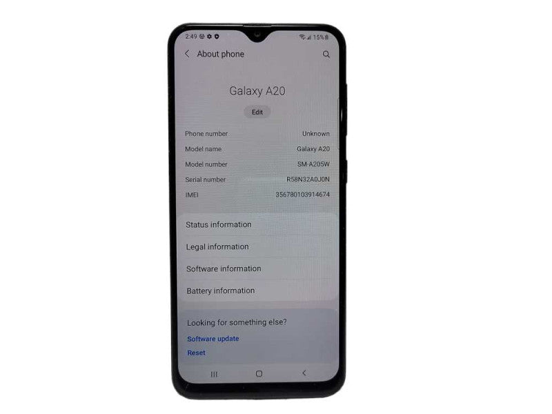 Samsung Galaxy A20 32GB (SM-A205W) - READ $