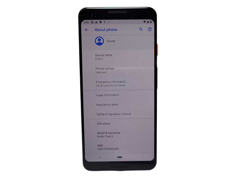Google Pixel 3 64GB READ $