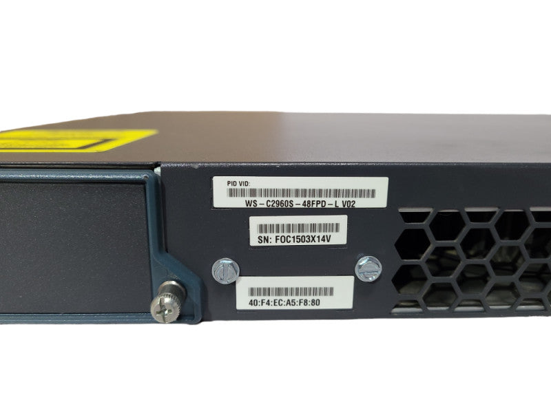 Cisco WS-C2960S-48FPS-L V02 48-Port PoE+ Managed Gigabit switch
