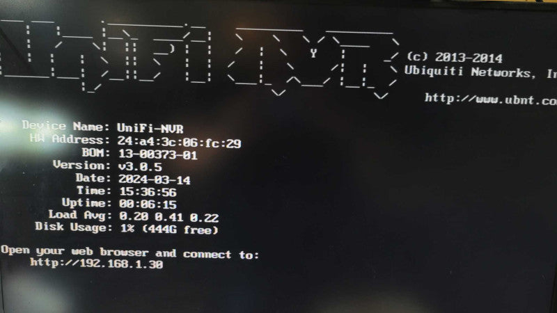 Ubiquiti AirVision NVR 500GB %