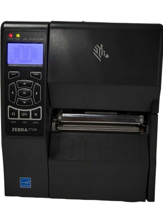 Zebra ZT230 Thermal Label Printer 300dpi USB LAN Serial ZT23043-T01200FZ READ _