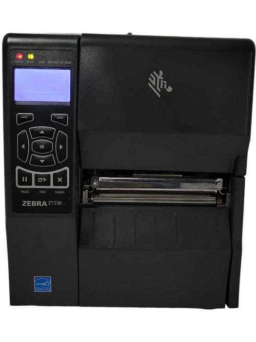 Zebra ZT230 Thermal Label Printer 300dpi USB LAN Serial ZT23043-T01200FZ READ _