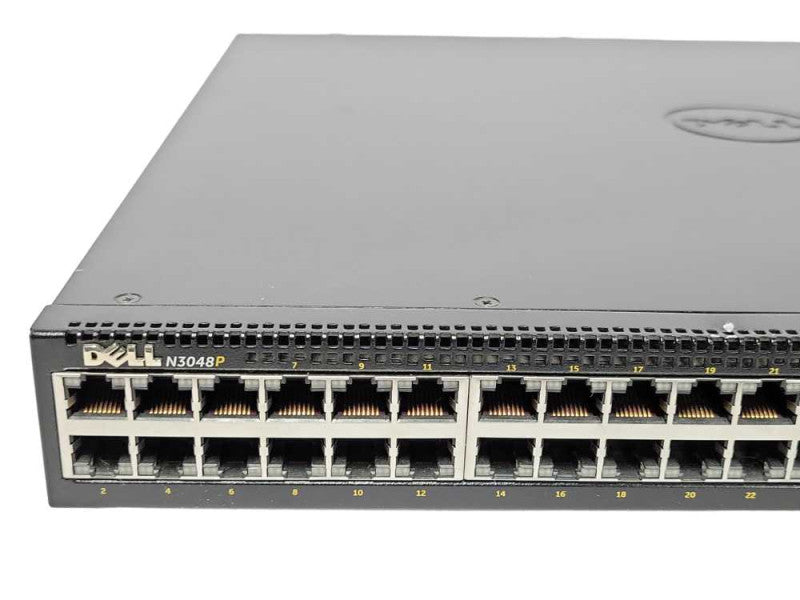 Dell Networking N3048P 48-Port PoE+ Gigabit Managed switch, 2x PSU _