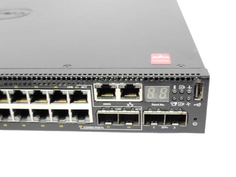Dell Networking N3048P 48-Port PoE+ Gigabit Managed switch, 2x PSU _