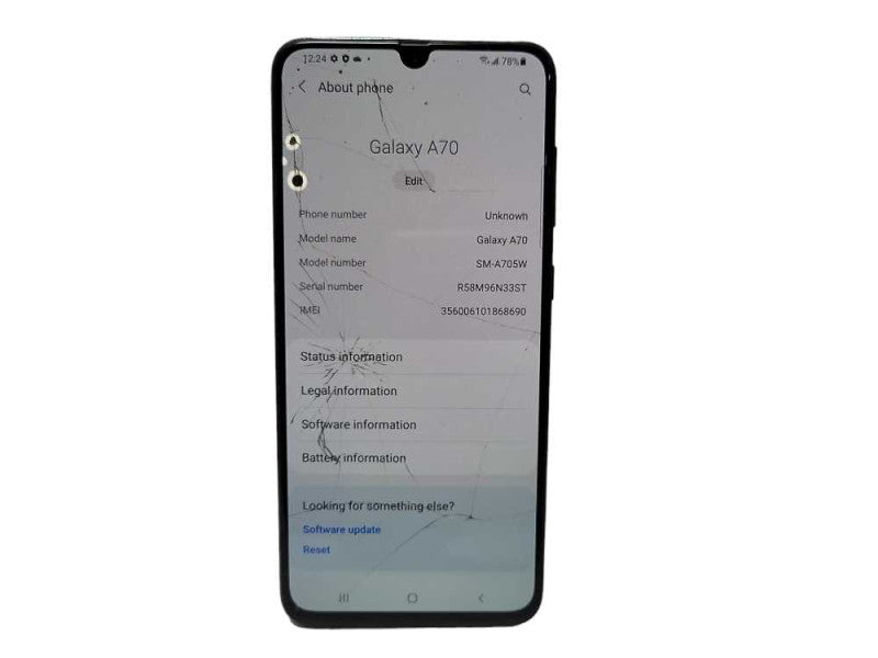Samsung Galaxy A70 128GB (SM-A705W) READ $