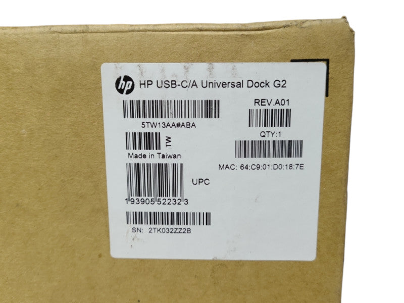 *New sealed* HP USB-C/A Universal Docking Dock G2 Station
