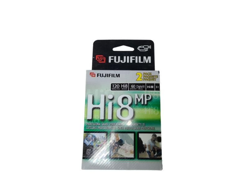 *New Sealed* Fujifilm Hi8 MP Digital 8 Blank Tape Camcorder Cassette - 2 Pack