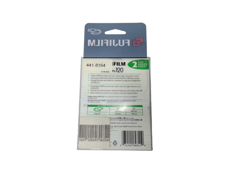 *New Sealed* Fujifilm Hi8 MP Digital 8 Blank Tape Camcorder Cassette - 2 Pack
