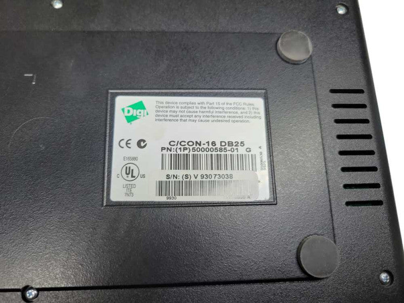 Digi C/CON-16 Concentrator Asynchronous DB-25 Connectors w/Power Adapter %