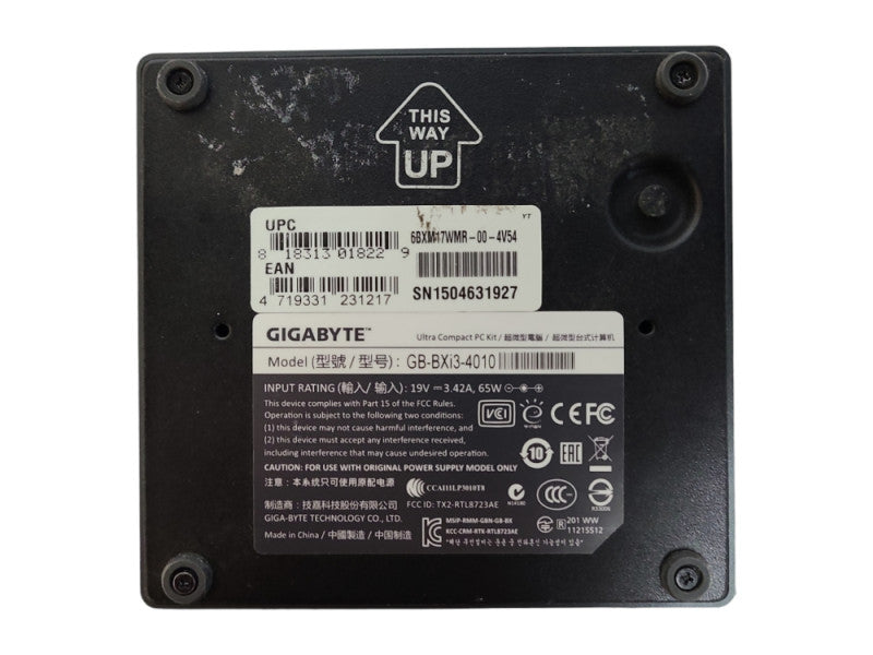 Gigabyte GB-BXi3-4010, Core i3-4010U 1.70GHz, 4GB Ram, 128GB SSD, WiFi