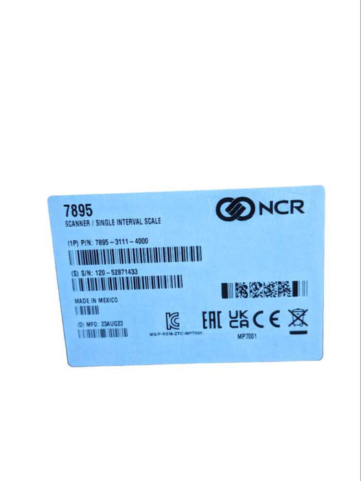 New NCR 7895-3111-4000 Color Bi-Optic Imager - Scanner/Scale Q-