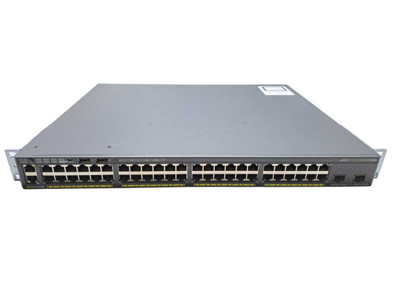 Cisco WS-C2960X-48FPD-L | 48 Port Gigabit PoE+ 740W 2x 10G SFP+ | Stack Mod Q)