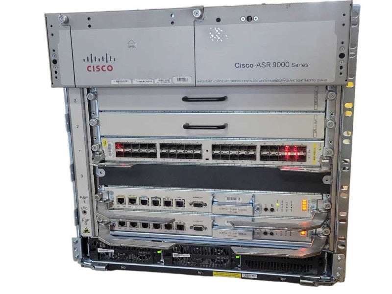 Cisco ASR-9006-AC 6-bay aggregation service router with PSU and cards READ _