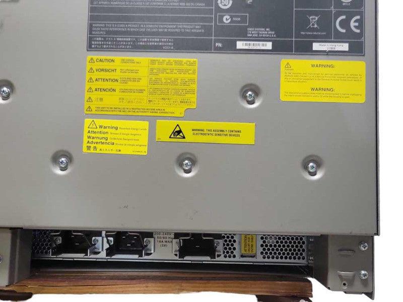 Cisco ASR-9006-AC 6-bay aggregation service router with PSU and cards READ _