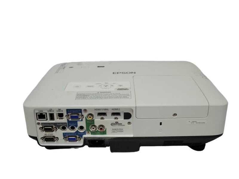 Epson PowerLite 1980WU 4400 Lumens projector, No LAMP/Remote, READ _