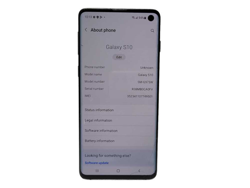 Samsung Galaxy S10 128GB (SM-G973W) - READ $
