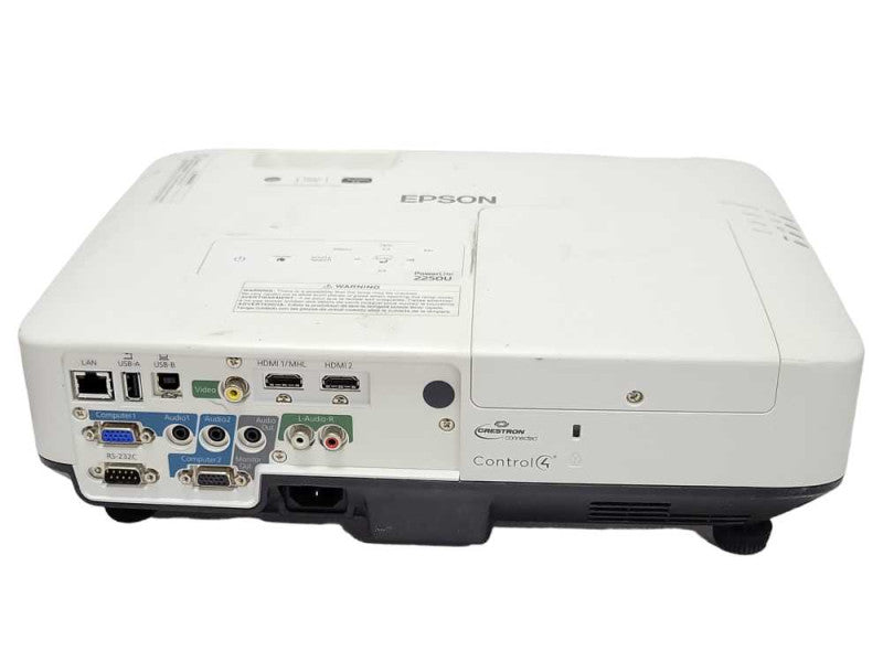 Epson PowerLite 2250U Full HD WUXGA 3LCD Projector, 1197 Hrs, No Remote, SEE _