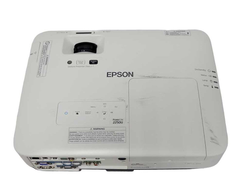 Epson PowerLite 2250U Full HD WUXGA 3LCD Projector, 3069 Hrs, No Remote _