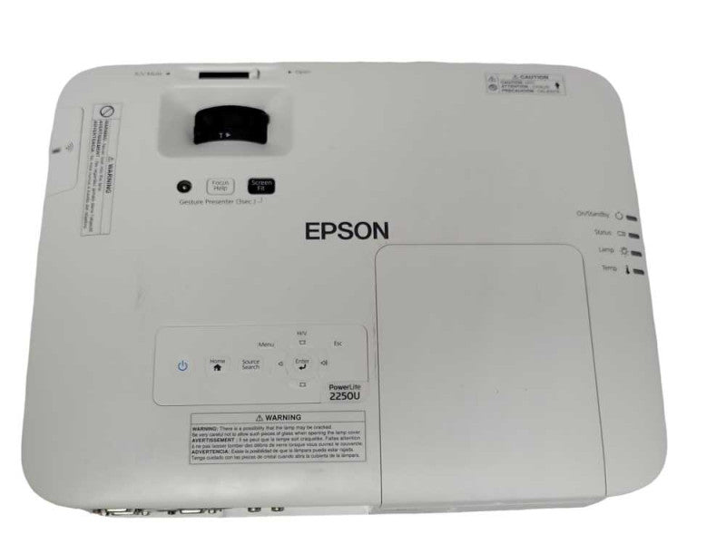 Epson PowerLite 2250U Full HD WUXGA 3LCD Projector, No Remote,READ _