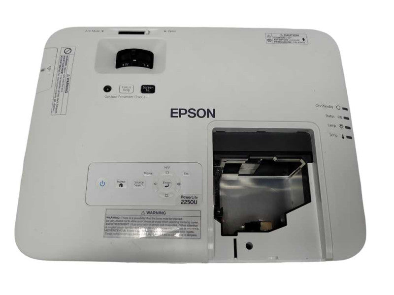 Epson PowerLite 2250U Full HD WUXGA 3LCD Projector, No Remote, No LAMP, SEE Q_