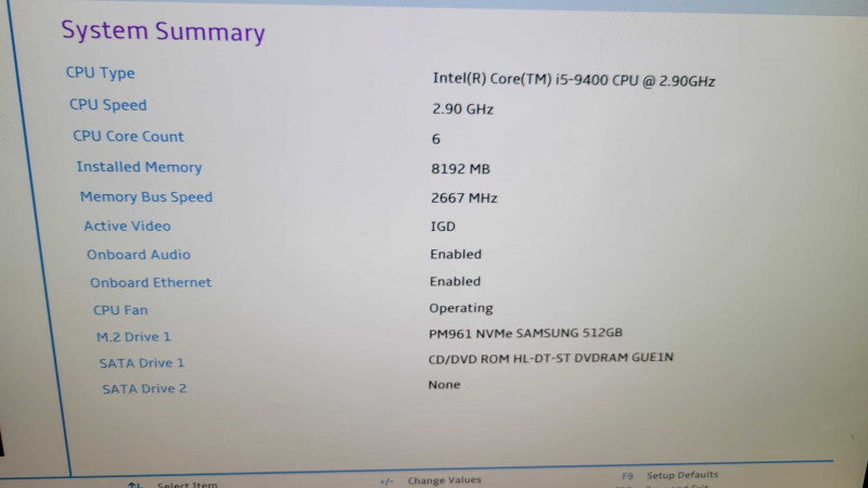 Lenovo ThinkCentre M720e - Core i5-9400 | 8GB RAM | 512GB NVMe %