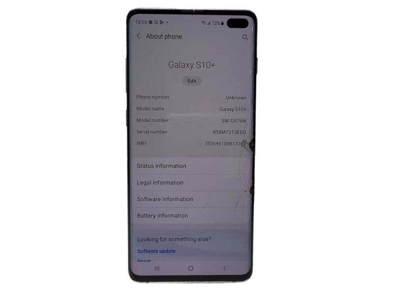 Samsung Galaxy S10+ SM-G975W 128GB READ $