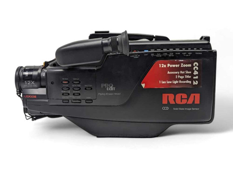 RRCA VHS Camcorder CC412 PROEdit Solid State Image Sensor  -