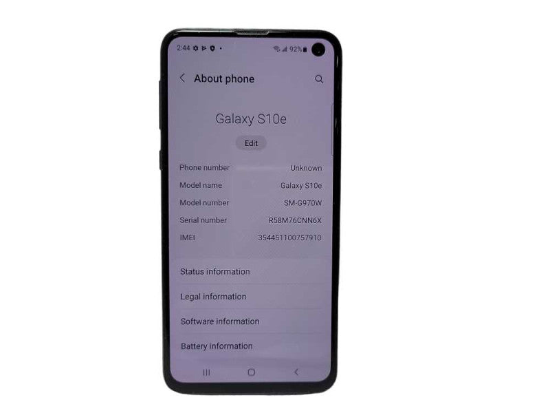 Samsung Galaxy S10e 128GB (SM-G970W) READ  $