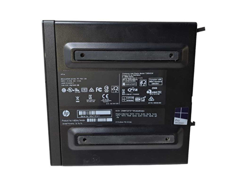 HP EliteDesk 705 G3 USFF | AMD PRO A10-9700E R7 @ 3.00GHz 8GB DDR4 256GB NVMe )