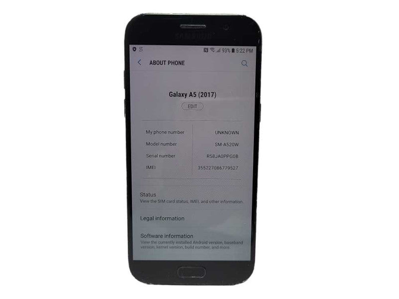 Samsung Galaxy A5 2017 32GB SM-A520W READ $