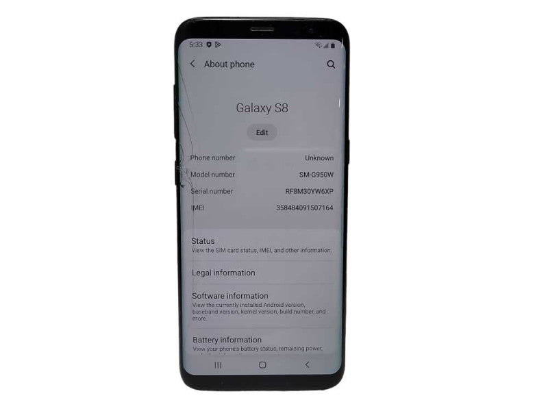 Samsung Galaxy S8 64GB (SM-G950W) - READ $
