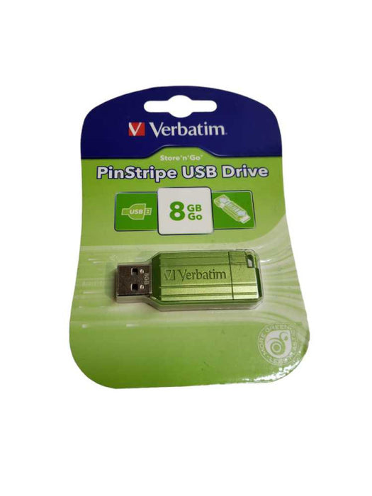 8GB Verbatim PinStripe USB Drive +