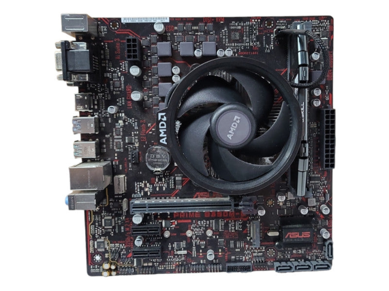 ASUS PRIME B350M-E, AMD Ryzen 5 2400G with Radeon Vega Graphics, 8GB RAM