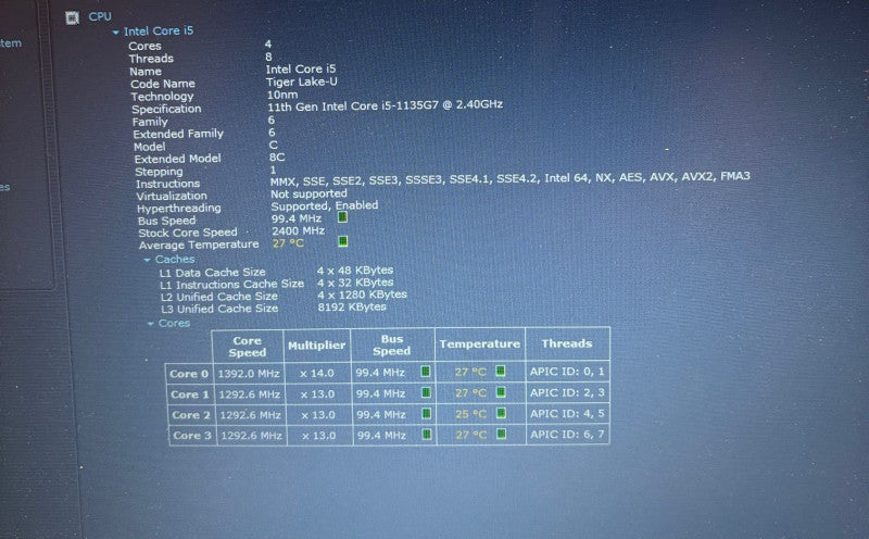 Dell Latitude 3520 Intel Core i5-1135G7@2.4GHz 16GB RAM 256GB SSD