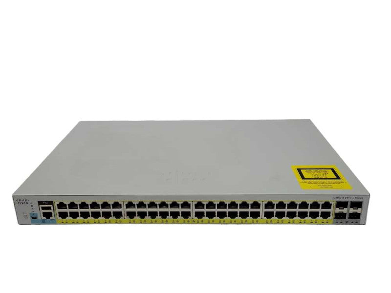 CISCO WS-C2960L-48PS-LL V01 48-Port Gigabit PoE Ethernet Switch _